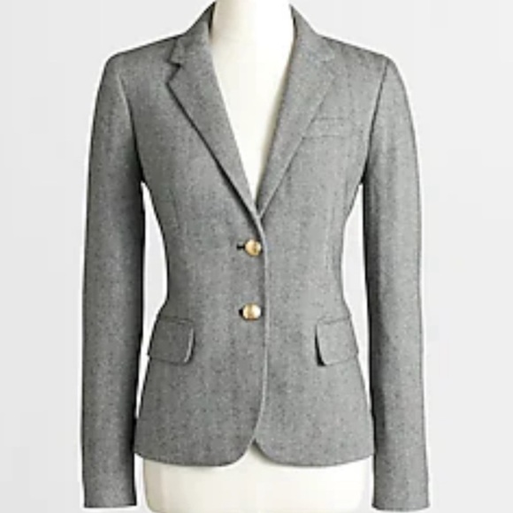 Banana Republic Charcoal Herringbone Wool Blazer - Picture 16 of 16